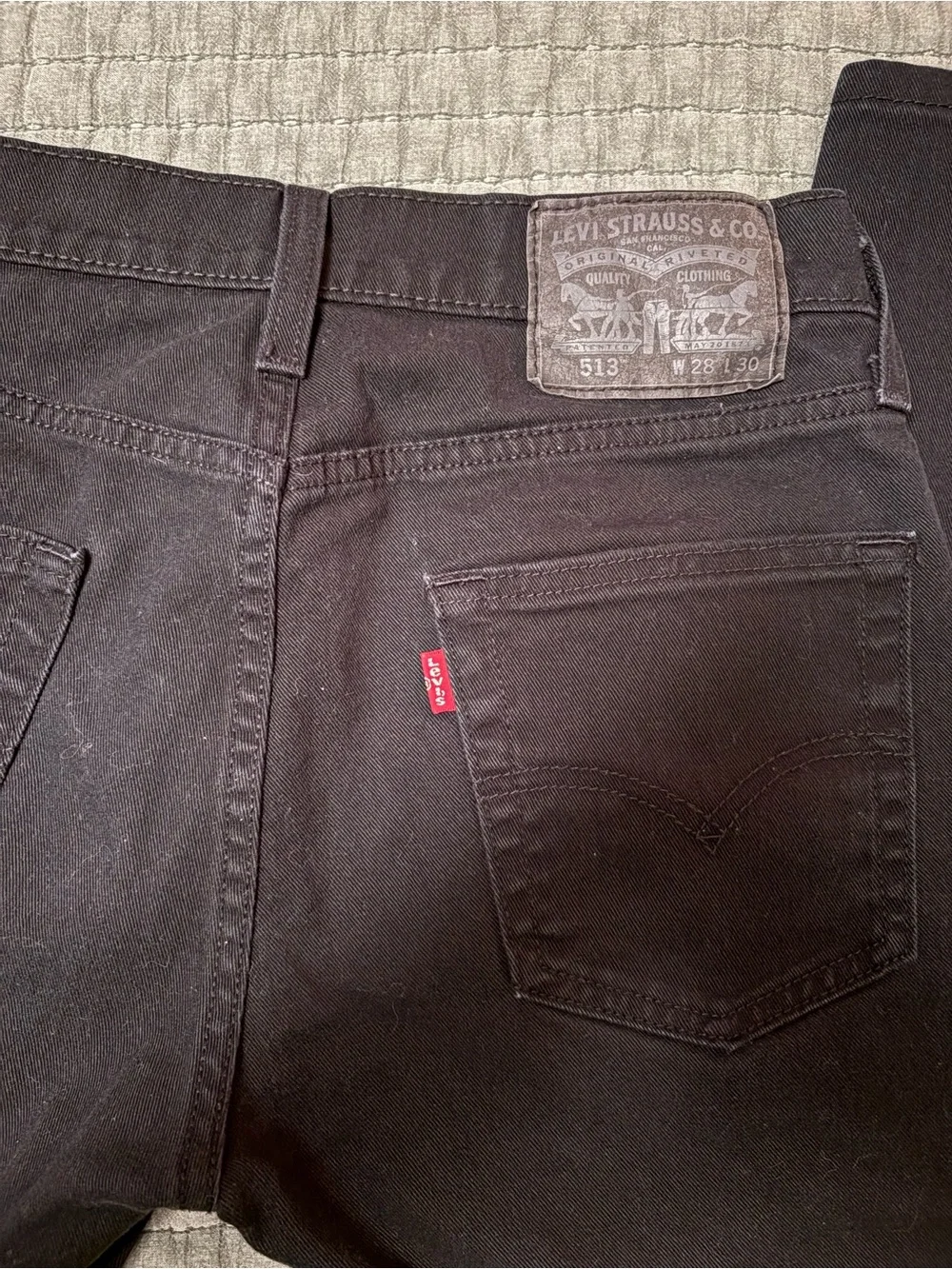 Levi's Men's Black Slim Straight Jeans